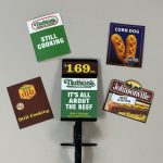 custom pricing signs for roller grill