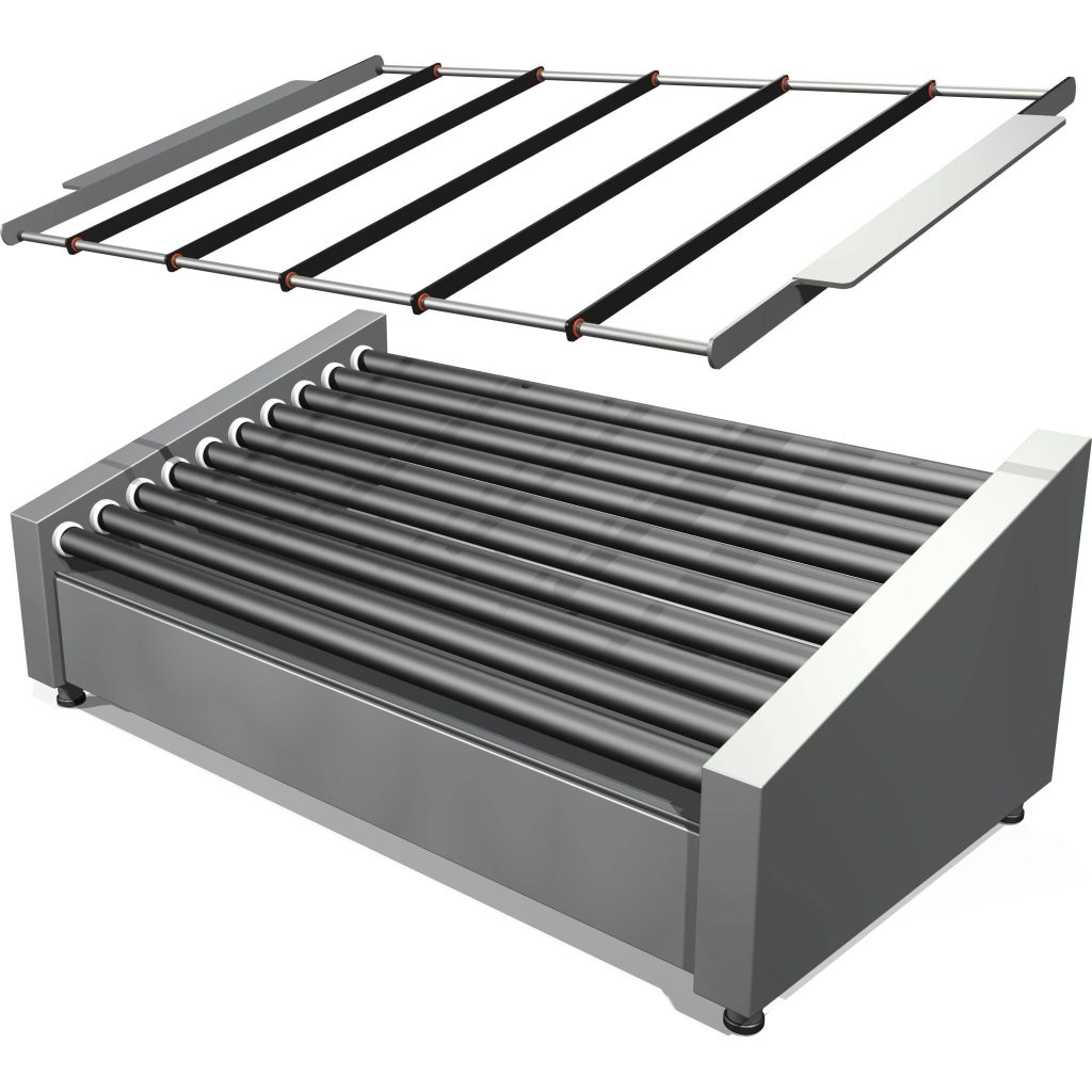 roller grill merchandiser (graphic - no products) - sellavator roller grill system - food sign pros rollergrillsigns.com