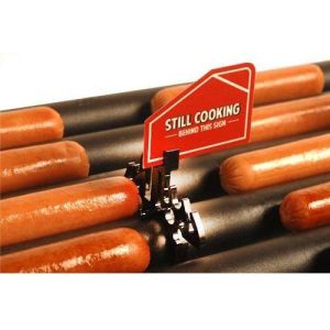 Roller Grill Sign Holder Clip - Bat Clip Flavor ID | FDA & NSF Listed