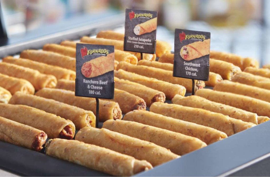 flavor and price id tags for roller grills